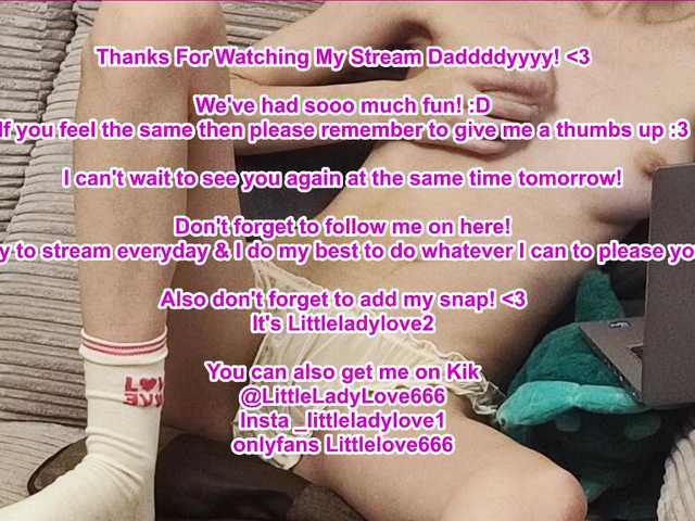 Broadcast screenshots LittleLove666
